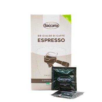 Saccaria Caffe Miscela Espresso Bio Kaffeepads 50 Stk.