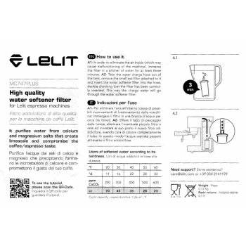 Lelit PLA930M 2x MC747PLUS Ionentauscher